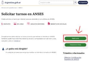 Pasos para pedir turno en ANSES